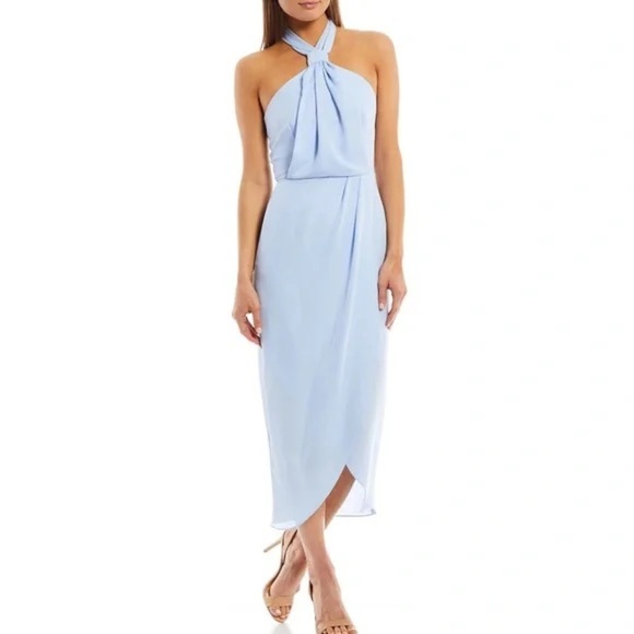 Gianni Bini Dresses & Skirts - Gianni Bini Blue Halter Dress Size 4